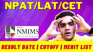 NPATLATCET  Cutoff Result Date Merit List  Nmims Mumbai  Nmims Bangalore  Nmims Navi Mumbai [upl. by Schilling]