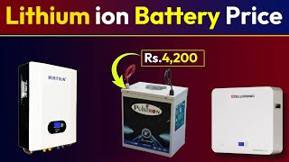 Lithium battery price 2024  Lithium ion battery in India  Lithium ion battery for Solar [upl. by Enitnemelc516]