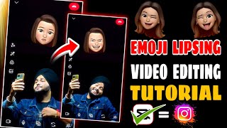 Emoji Lipsing Video Editing In Android  Instagram Video Call Bitmoji Video Editing  Tutorial [upl. by Rebecka]