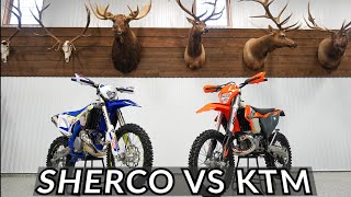 First Look 2021 SHERCO 300 vs 2021 KTM 300  Inside Enduro [upl. by Enerak]