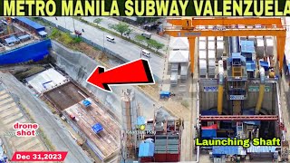 METRO MANILA SUBWAY UPDATE VALENZUELA STATION amp DEPOTDec 312023build3xbuild better more [upl. by Rosaleen935]