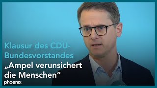 Carsten Linnemann zum Beginn der Klausur des CDUBundesvorstands [upl. by Nocaj201]