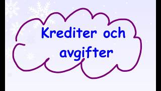 234 Krediter och avgifter [upl. by Ylac]