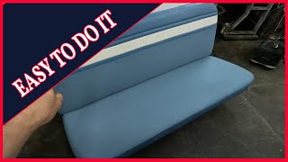 How to Reupholstery a EASY AND Classic Bench Seat [upl. by Scribner166]