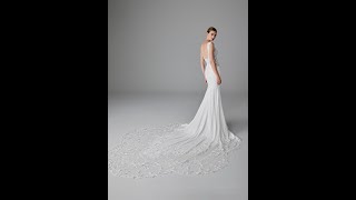 Eine unglaublich schöne Schleppe ziert dieses Designer Brautkleid von Pronovias hochzeit2025 [upl. by Ecraep791]