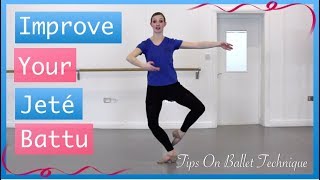 Improve Your Jeté Battu  Jeté Jumps Part 3  Tips On Ballet Technique [upl. by Mar]