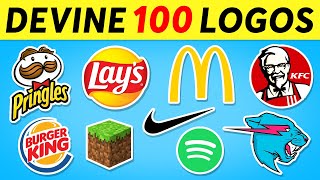 🧠 DEVINE 100 LOGOS EN 3 SECONDES ✅🔥🤔 QUIZ 100 LOGOS [upl. by Sven]