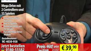 Sega Mega Drive mit 2 Controllern und 15 Spielen [upl. by Carena]