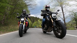 BMW F900R vs Honda CB650R Test Ride Review [upl. by Ferrell321]