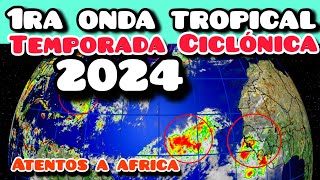 Primera onda tropical y África activo Temporada de Huracanes 2024 [upl. by Llenwad]