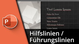 Powerpoint Hilfslinien  PowerPoint Führungslinien einfügen ✅ Tutorial [upl. by Adohr]