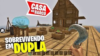 CONTRUIMOS UMA quotCASAquot NA JANGADA  PLANTAÇÃO E NOVAS FERRAMENTAS  Survive on Raft 02 [upl. by Cymbre879]