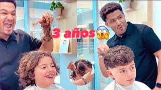 Corte masculino Mullet para niño a tijera hairstyle cortedepelo hair tutorial hair clasico [upl. by Nellda]