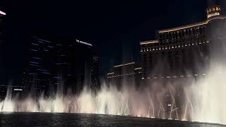 Fountains of Bellagio  Tiësto “FootprintsRockyRed Lights” Dusk 4K [upl. by Rives]