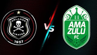 ORLANDO PIRATES VS AMAZULU HALFTIME RED CARD FOR MOBARA [upl. by Roye108]