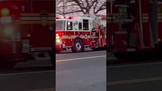 Bethpage fire department Ladder 3 responding to a afa [upl. by Isej]