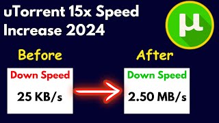 How to increase uTorrent download speed 2024 [upl. by Kessler]