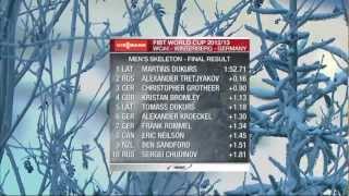 IBSF World Cup 20122013 Mens Skeleton WC4 Winterberg HIGHLIGHTS [upl. by Othella]