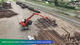 Rénovation de la ligne de fret ChâteauGontiersurMayenne  SablésurSarthe [upl. by Acebber]