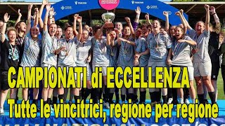 Eccellenza regionale femminile risultati 2024 girone per girone [upl. by Ennairac]