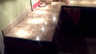 Install marble tile countertops with ease [upl. by Landahl]