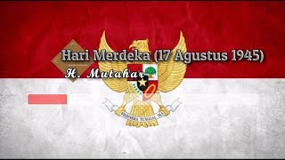 Tanpa Vokal ♬ H Mutahar  Hari Merdeka 17 Agustus 1945 ♬ Lirik Lagu Midi Karaoke [upl. by Ennazor]