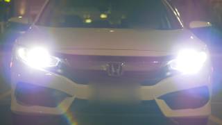 2017 Honda Civic EX with 35W 5500K HID headlight [upl. by Annairdua]