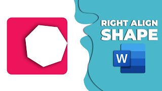 How to right align shapes in word [upl. by Audris]