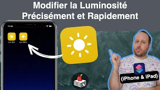 Modifier la luminosité précisément et rapidement sur iPhone et iPad [upl. by Acimahs]