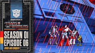 Divide and Conquer  Transformers Generation 1  Season 1  E06  Hasbro Pulse [upl. by Aserehs]