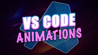 VS Code  My Setup 9  Animated interface VSCode animations extension [upl. by Farny]