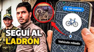 ME ROBARON BICICLETA CON GPS Y SEGUÍ AL LADRÓN ¡NO CREERÁS LO QUE PASÓ experimento social [upl. by Sheilah]