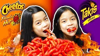 HOT CHEETOS AND TAKIS CHALLENGE [upl. by Amak]