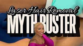 LaserHairRemoval MYTH BUSTING Does laser hair removal hurt Watch to find out nearme viral [upl. by Ennavoj]