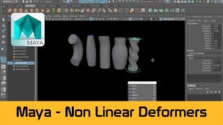 Maya NonLinearDeformers  for modelling or animation [upl. by Tormoria]