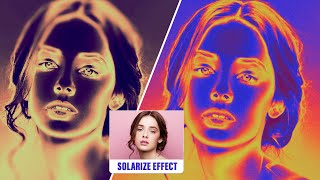 Master the Solarize Effect in Photoshop photoshop tutorial graphicdesign design [upl. by Elana640]