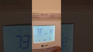 How to program trane thermostat the easy way [upl. by Eitteb]