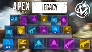 Apex Legends SEASON 9 BATTLE PASS ALL UNLOCKS [upl. by Avram]