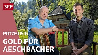 Goldener Violinschlüssel für Schwyzerörgeler Thomas Aeschbacher  Potzmusig  Volksmusik  SRF [upl. by Reiter249]