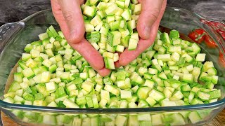 Das leckerste ZucchiniRezept Abendessen in 10 Minuten Sehr einfach 🔝 [upl. by Eirrod]