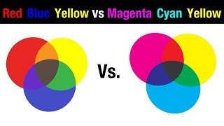 Watercolor Primaries  Red Blue Yellow vs Magenta Cyan Yellow [upl. by Ennahs]