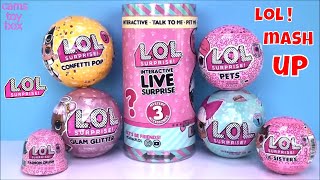 LOL Surprise LIVE Series 1 Glam Glitter Confetti POP Unboxing NEW TOY DOLLS SISTERS PETS [upl. by Aisela955]