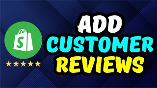 How to Add Reviews to Shopify Store  Best Shopify Review App [upl. by Eitten]