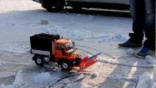 Winterdienst mit dem UNIMOG U300 von Carson [upl. by Corrie265]