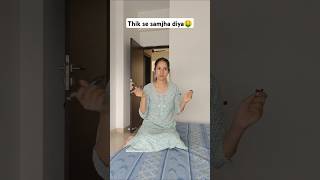 Ab kisne kisko kya samjhaya ap samjha sakte hai🤑😂 niketimsy marriedlife comedy ytshortsindia [upl. by Ilah571]