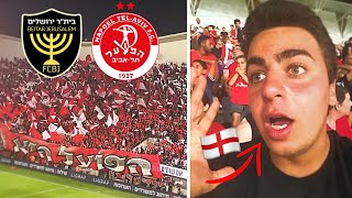 ENGLISH FAN EXPERIENCES CRAZY ATMOSPHERE amp ISRAELI ULTRAS at Hapoel Tel Aviv vs Beitar Jerusalem [upl. by Glenda]