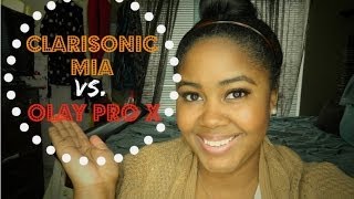 Clarisonic vs Olay Pro X  Cleansing Brush Comparison [upl. by Onitnevuj513]