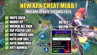 CHEAT ML TERBARU 2024  MOD MENU UNLOCK ALL SKIN MAPS HACK ANTI BANNED  NO PASSWOD [upl. by Hagar954]