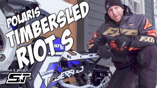 2021 Polaris TimberSled RIOT S Full Snowbike Kit Review [upl. by Aisya]