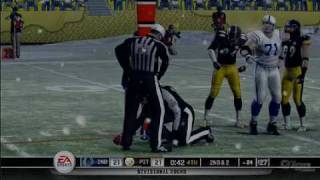 Madden NFL 10 Gameplay  Colts vs Steelers [upl. by Tunnell]